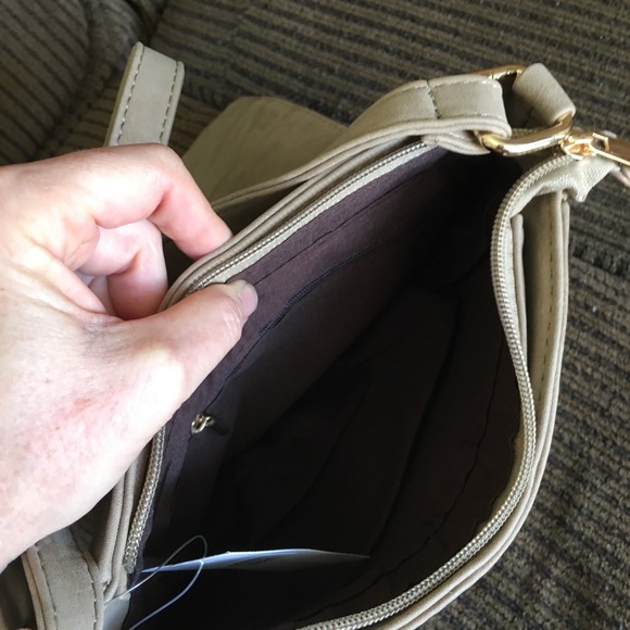 NWT SUEDE MESSENGER BAG/PURSE - Picture 3 of 3